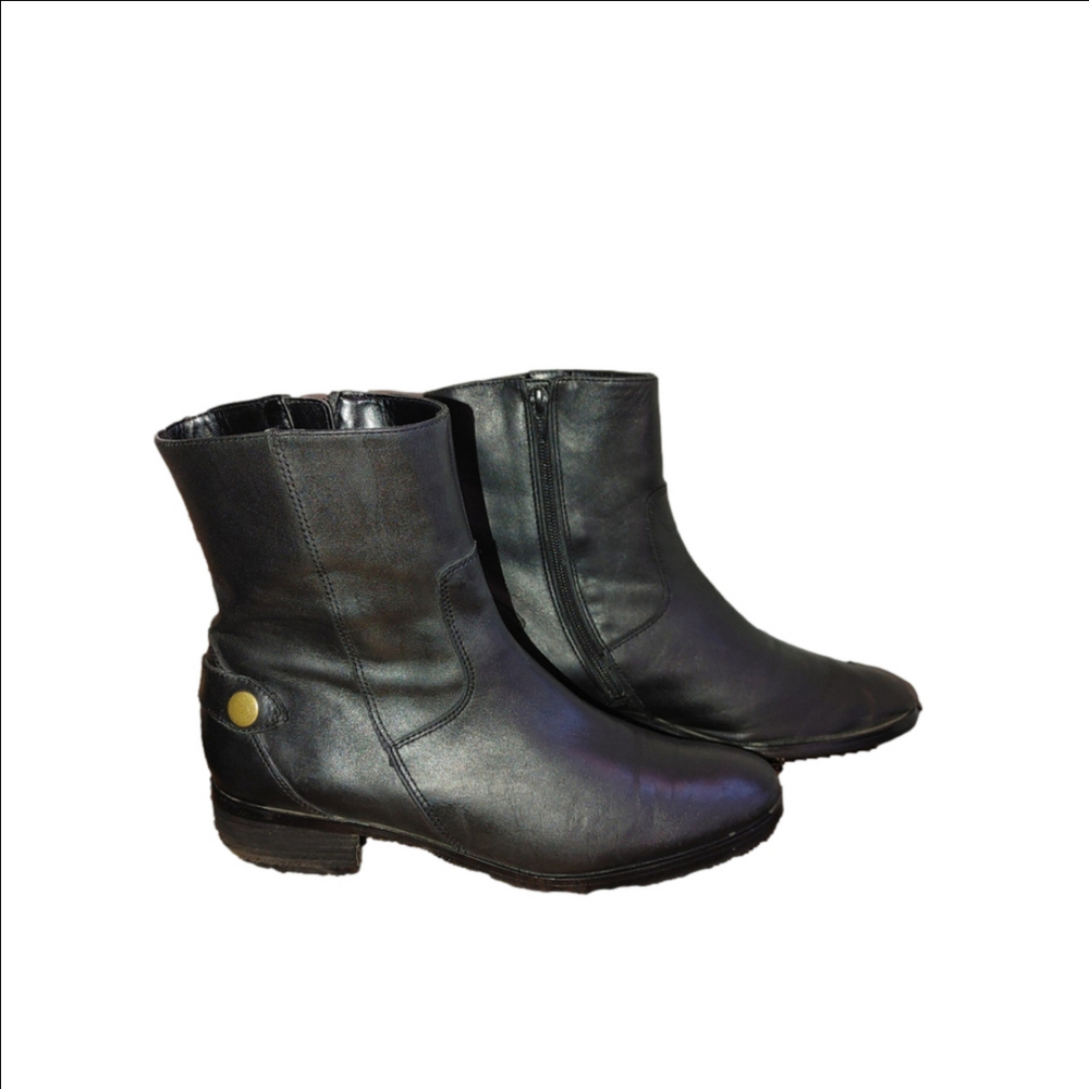 Marc Fisher Helki Leather Boots Size 7.5M
